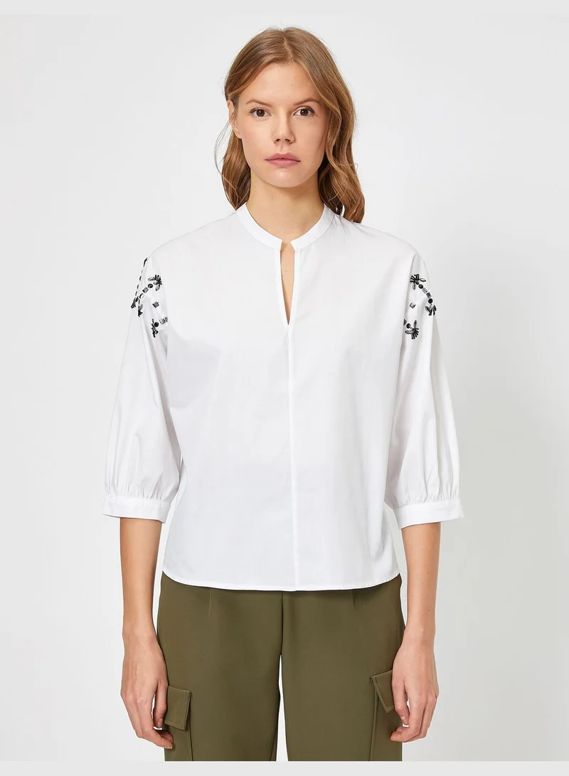 KOTON Stone Detailed Blouse