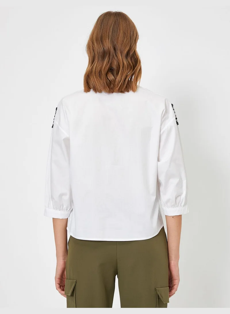 KOTON Stone Detailed Blouse