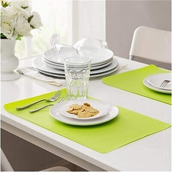 ElastPro (45 cm X 3 m X Pack of 3) Green EVA Food Grade Washable Anti Slip Mat/Sheet for Fridge, Shelf Liner, Table, Kitchen Drawer mat (Diamond Texture, Green) - Image 2