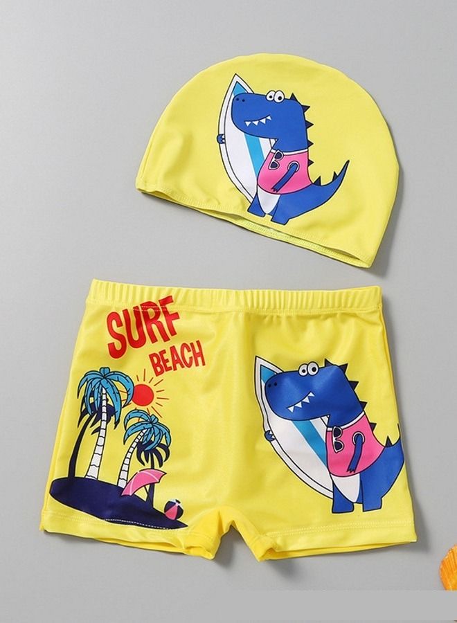 Y&D Boys' two-piece children's swimsuit Boys Two Piece Rash Guard Short Sleeve Swimsuit Kid Water Sport Swimwear Sun Protection Bathing Suits With Shorts - Image 1