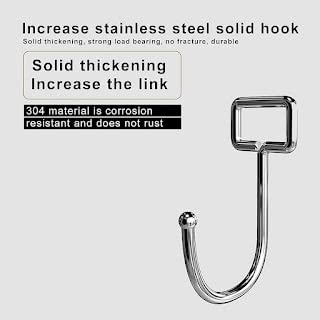 H H CREATION Metal Self Adhesive Heavy Duty Waterproof Transparent Sticky Wall Hooks for Hanging 10KG Max6 Piece Set - Image 2