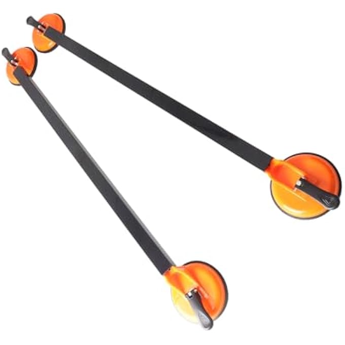 rayihni Car Cargo Luggage Carrier Bar 36.22 Inch Universal Roof Rack Cross Square Steel Tube Suction Mount for Vehicles Travel Outdoor - Image 3