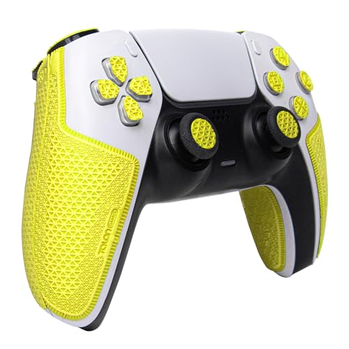 TALONGAMES Controller Grip Tapes Compatible with PS5 DualSense, Ultra Version Anti Slip Tape, Sweat Absorbent, Skin kit, Compatible with PlayStation 5 Controllers Grips, Buttons, Trigge, D-pad Neon - Image 1