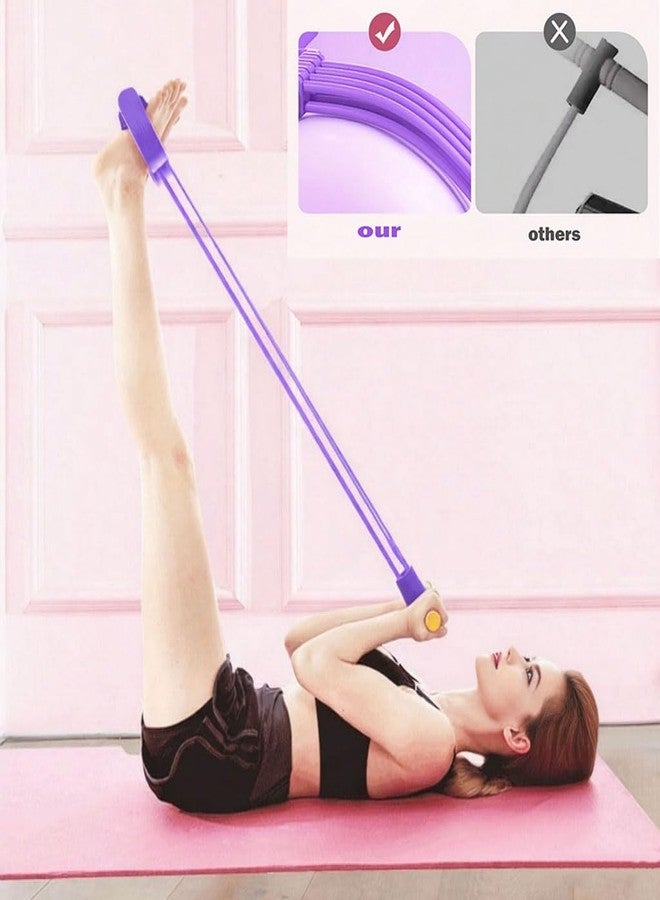 Luzly Pedal Resistance Band with Handle 8 Tube 3-in-1 Adjustable Resistance Band with 8 Levels & Foot Pedals, Sit Up Exercise Equipment,Multifunctional Fitness Band for Legs, Arms, Abs, Butt Workout at Home - Image 3