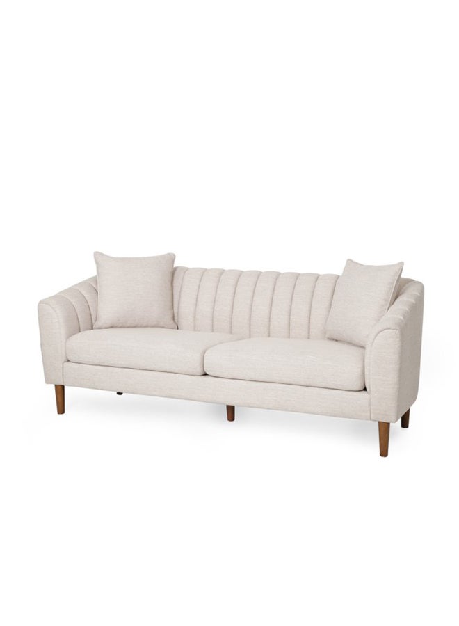 A to Z Furniture Natasha Contemporary Sofa Loveseat in Beige Color Contemporary Sofa Loveseat  - Image 2