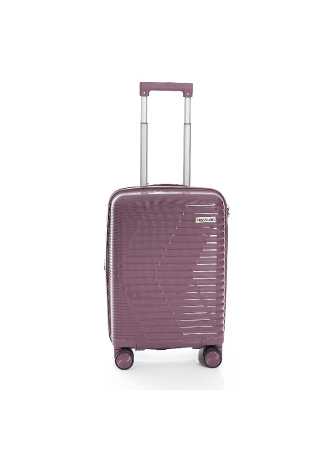 CROSSLAND Cabin Size Luggage (55cm) – Lightweight Polypropylene Carry-On Suitcase with Expandable Zippers & TSA Lock – Unbreakable Hard Shell Travel Bag - Image 2
