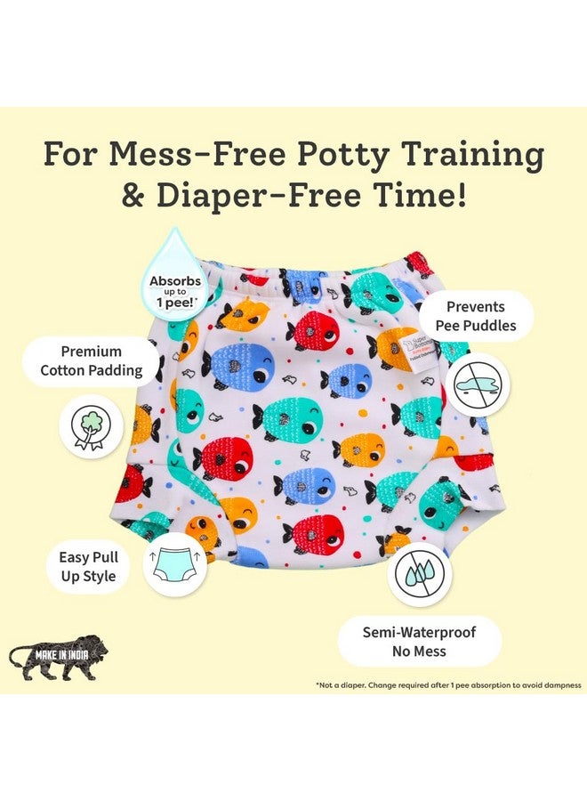 Superbottoms superbottoms Padded Underwear™ for Babies | for Potty Training & Mess-Free Diaper-Free time | 3 Layers of Cotton Padding | Absorb 1 Pee | Pull-up Style Potty Trainers - Image 4