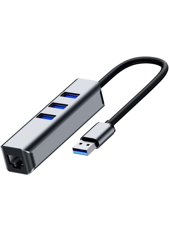 Cordova - Multi USB Port Hub Splitter OTG USB C Data Hubs RJ45 & x 3 USB 3.0 - Image 1