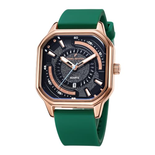 Daniel Hechter Paris Rivoli Collection Modern Analog Watch for Men with Octagon Dial and Silicon Band-DHM1003 - Image 1