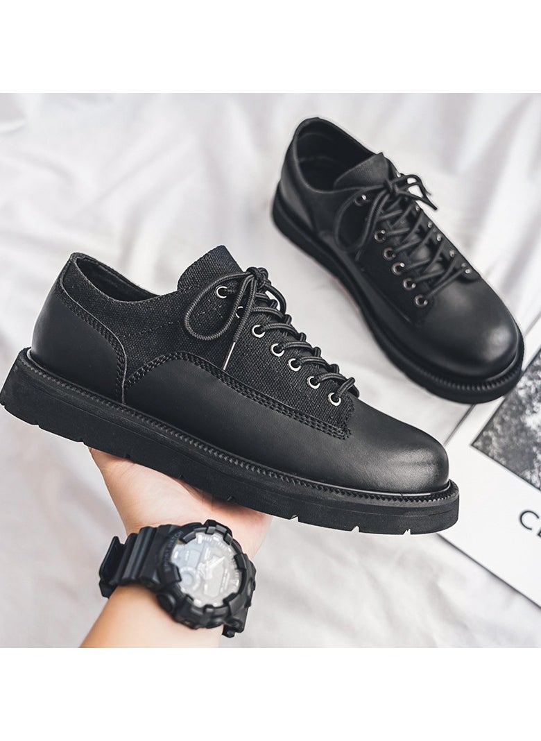 Warrior - Versatile Retro Casual Leather Shoes - Image 1