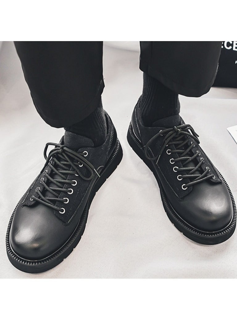 Warrior - Versatile Retro Casual Leather Shoes - Image 1