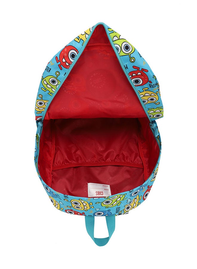 CUBS Monster Teeth Print Waterproof Kids 28L Backpack with zip closure Ideal for 6-12 years age group, Compatible with 15" Laptop - Image 4