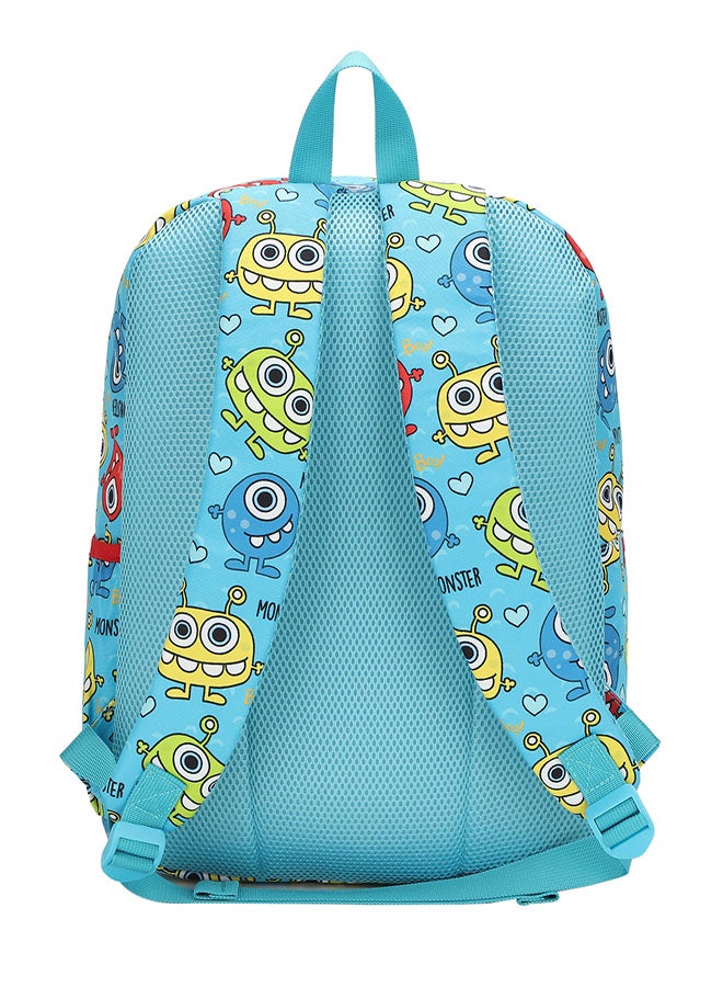 CUBS Monster Teeth Print Waterproof Kids 28L Backpack with zip closure Ideal for 6-12 years age group, Compatible with 15" Laptop - Image 3