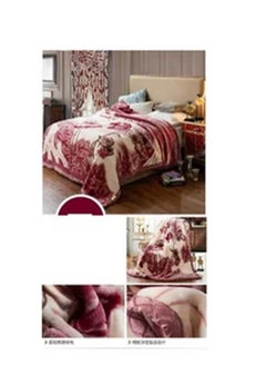 Double Layer Winter Thick Raschel Mink Weighted Blanket For Double Bed Soft Warm Heavy Fluffy Throw Blankets SS130
