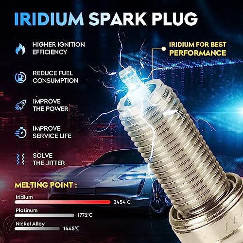 AEagle Ignition Coil Pack + Iridium Spark Plugs for 2006-2011 Hyundai Azera 3.8L V6, 2007-2008 Entourage 3.8L V6, Santa Fe, Sonata, Veracruz, Kia Amanti, Optima, Sedona, Sorento, UF546, 6 Sets - Image 2