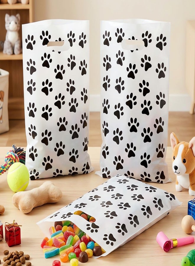 Foyods Dog Paw Print Gift Bags - 30 Pcs Paper Treat Bags with Cute Paw Print, Pet Dog Paw Goodie Bag, Bulk Puppys Gift Bags for Puppys Birthday Parties, Dogs Lover Favors, and Adoption Celebrations - Image 4