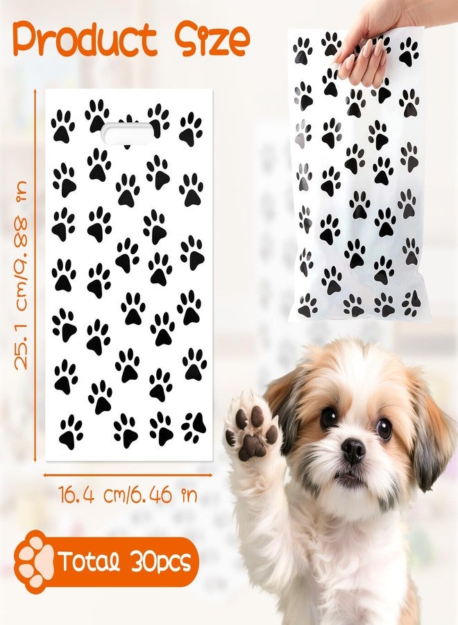 Foyods Dog Paw Print Gift Bags - 30 Pcs Paper Treat Bags with Cute Paw Print, Pet Dog Paw Goodie Bag, Bulk Puppys Gift Bags for Puppys Birthday Parties, Dogs Lover Favors, and Adoption Celebrations - Image 2