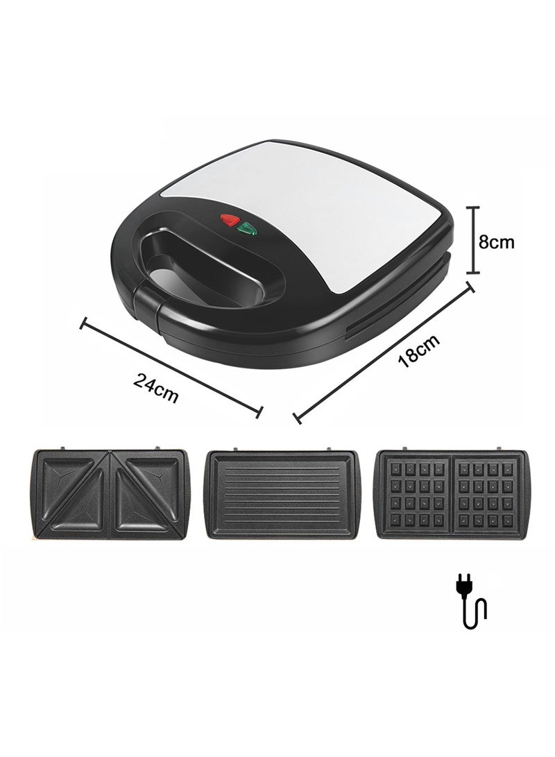 EXCLIFE Three-in-one household sandwich maker multi-function waffle maker  - Image 5