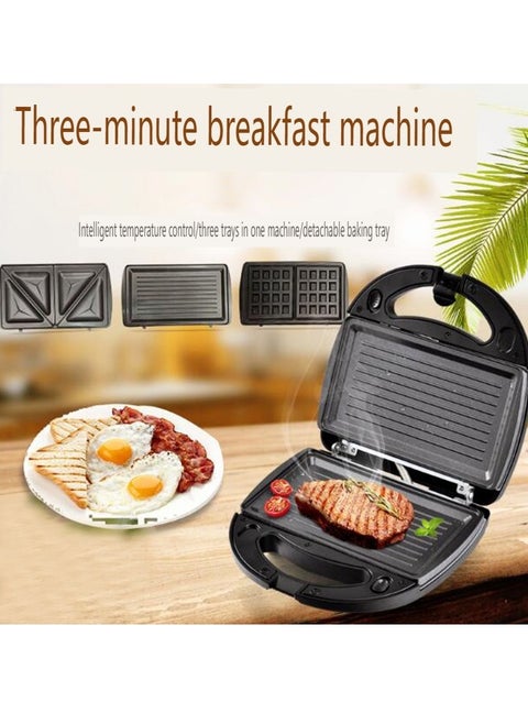 Three-in-one household sandwich maker multi-function waffle maker