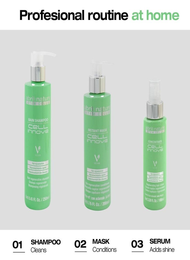 abril et nature - Cell Innove - Professional Hair Shampoo - Youthful, Healthy, and Shiny Appearance - Hair Treatment with Plant Stem Cells - Regenerates and Rejuvenates the Hair Fiber - 250 ml - Image 5