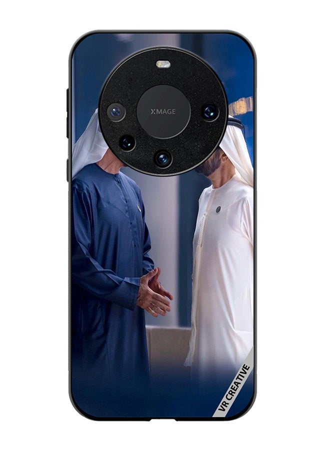 VR CREATIVE Protective Case Cover For Huawei Mate 60 Sheikh Mohamed Bin Zayed Al Nahyan And Sheikh Mohammed Bin Rashid Al Maktoum Design Multicolour - Image 1