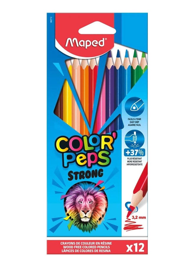 Maped Maped Color Peps Strong Colouring Pencils (Pack of 12) 