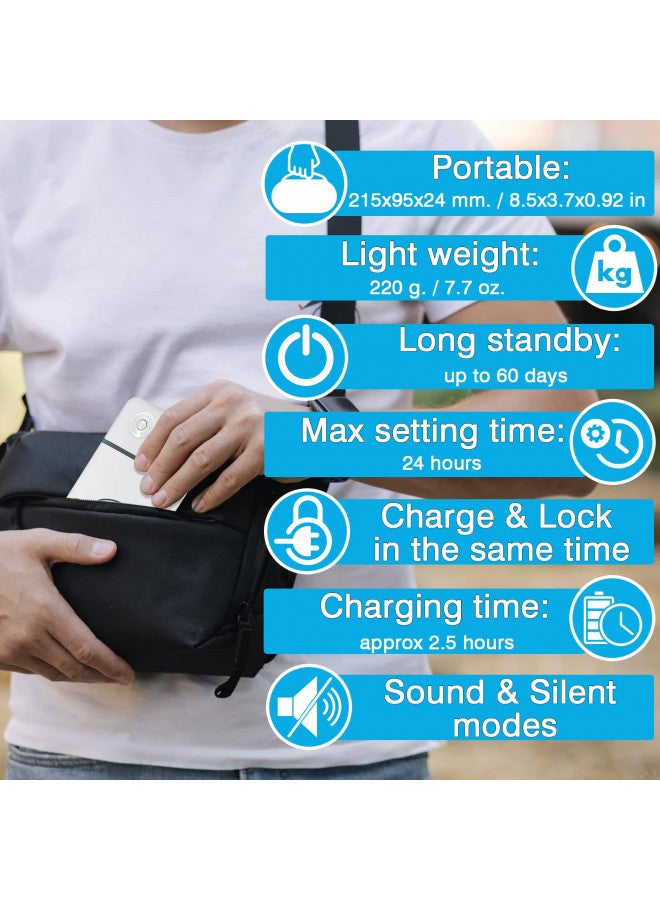 Habit Control Cell Phone Lock Box with Timer for Self-Discipline, Portable Time Lock Box Suitable for iPhone and Android Smartphones, Phone Jail Box with Timer to Reduce Screen Time, Mindfulness Gift - Image 1