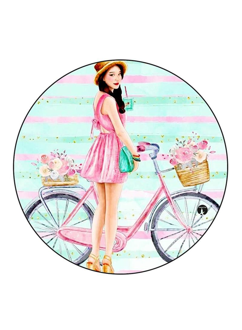 RKN A Girl Printed Mouse Pad Multicolour