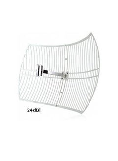 2.4GHz 24dBi Grid Parabolic Antenna White