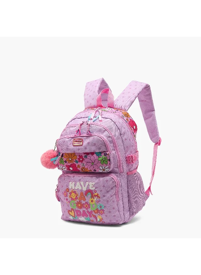 Roll Road Roll Road-Mallow-Backpack -17.7 Inch-2 Cmprts-Polyester) Pink \ 32X45X19