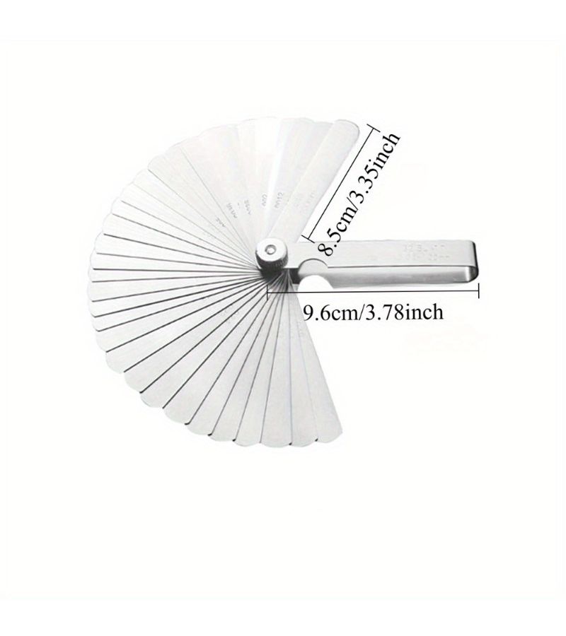 Stainless Steel Feeler Gauge Single Blade 0.03-1.0mm 100MM 32 Gap Tool - Image 2