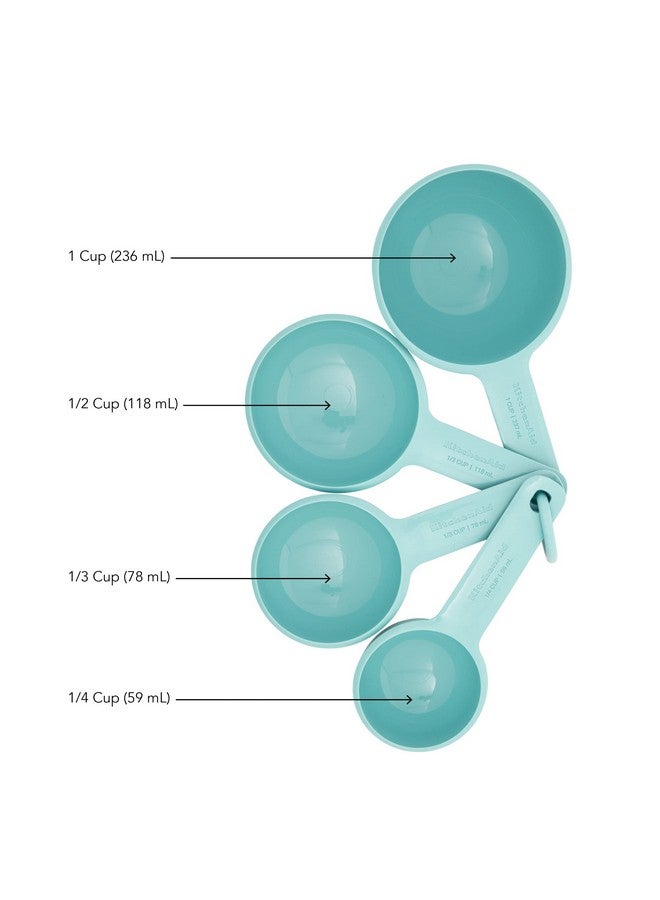 KitchenAid Measuring Cups, Set Of 4, Aqua Sky - Image 2