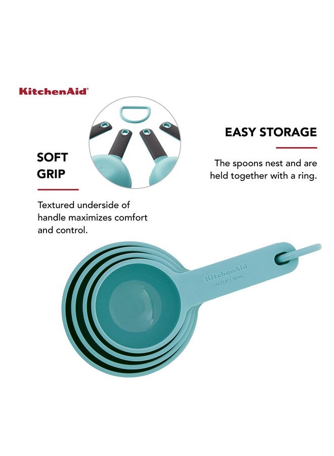 KitchenAid Measuring Cups, Set Of 4, Aqua Sky - Image 5