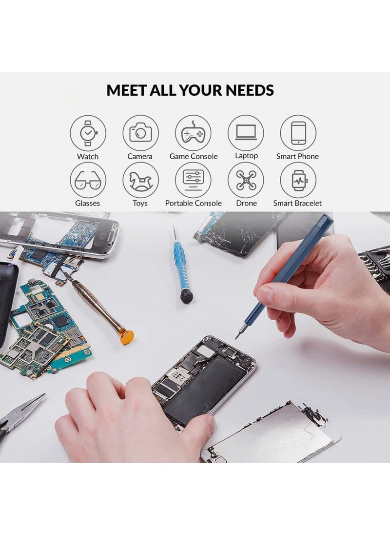 GILHOT Gilhot 24 In 1 Mini Precision Screwdriver Set with Magnetic Head S2 Steel Bits for Mobile Phone Tablet PC Household Repair Tool Kit Black  - Image 2