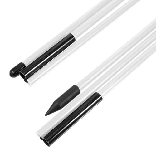 Golfoy Basics Foldable Training Alignment Sticks, 2 Pack Collapsible Practice Sticks for Aiming, Putting, Full Swing Trainer, Posture Corrector with Clear Tube Case, Golf Training Equipment (White) - Image 3