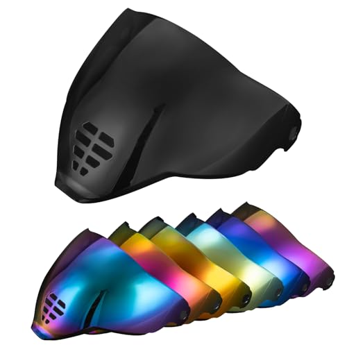 PSLER IC-06 visor- Icon Airflite Face Shield Motorcycle Helmet Visor Accessories Replacement for Icon Airflite IC-06，Dark Black - Image 1