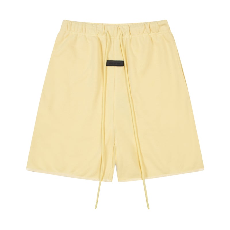 Fog Icon Trendy Brand 24Ss Silicone Letter Logo Casual Shorts Summer Loose Five-Quarter Pants For Men And Women - Image 1