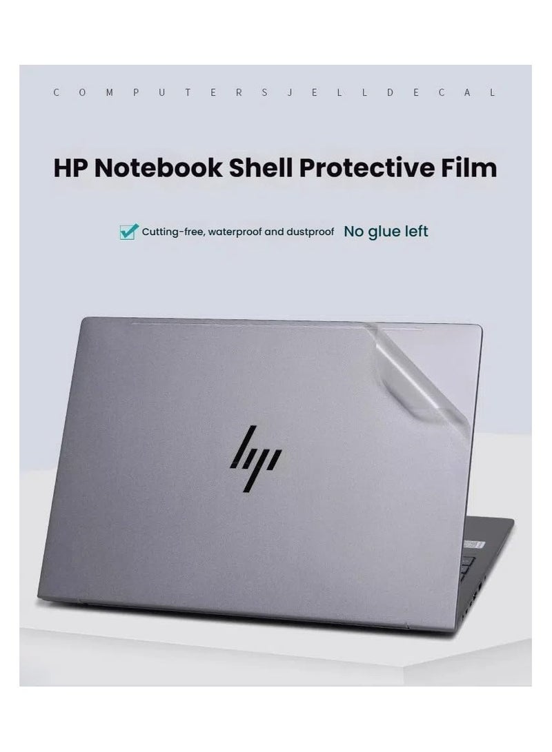 أكمام ملصقات حماية متوافقة مع لابتوب HP Envy x360 2-in-1 14-Fa 2024 مقاس 14 بوصة - أفلام مقاومة للخدوش بتغطية ثلاثية الجوانب مع طبقة عالية الوضوح - Image 3