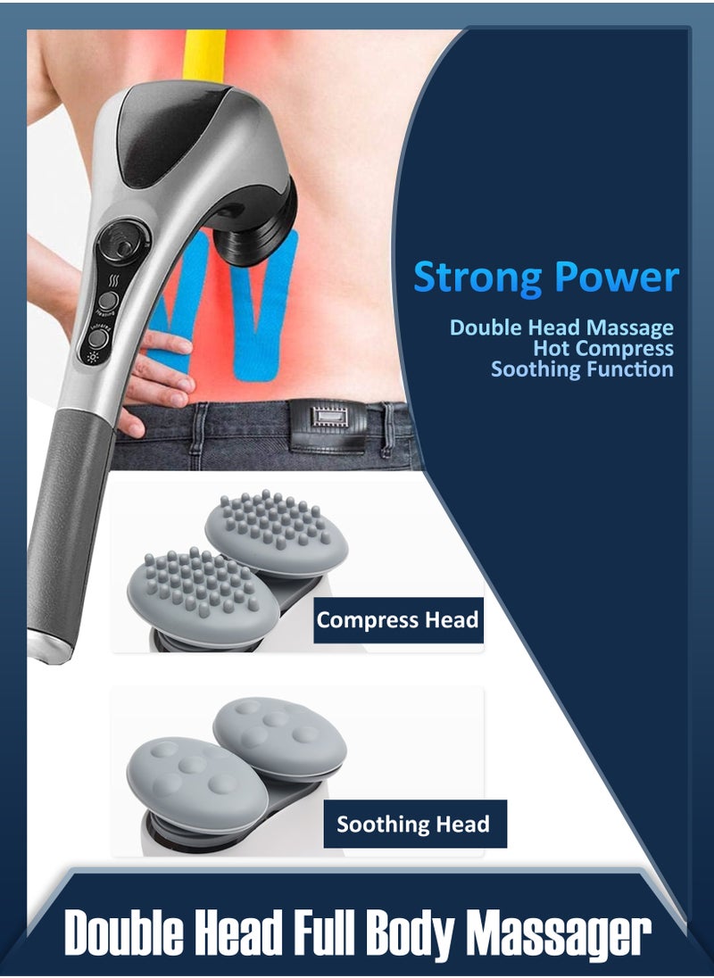 Handheld Full Body Massage With Heating Vibration Infrared Deep Tissue Massage Dual Head For Neck Shoulder Back Arms Leg Foot Calf Muscle Relax Pain Hand Tension Relief Massager - pzsku/ZD06BEFD655A27980F58EZ/45/_/1704995379/3efc5263-16a2-4e88-b8ef-f12ecdcb0100