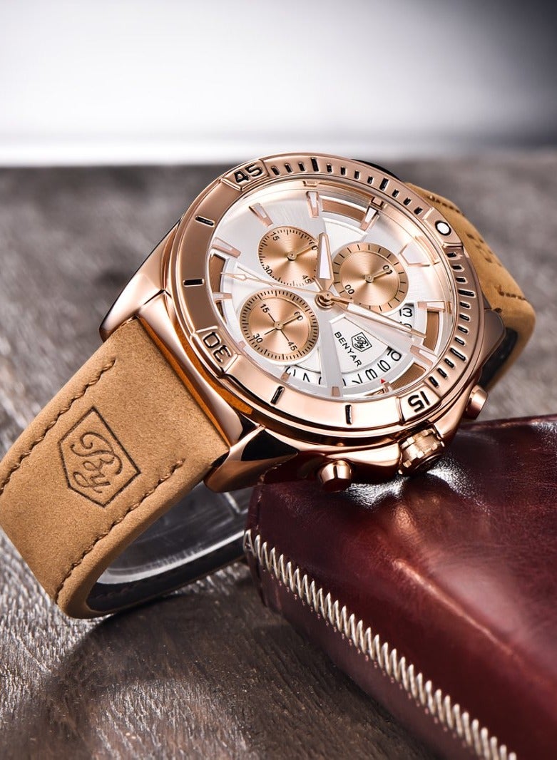 بينيار ساعات رجاليه  كوارتز ضد الماء - Image 5