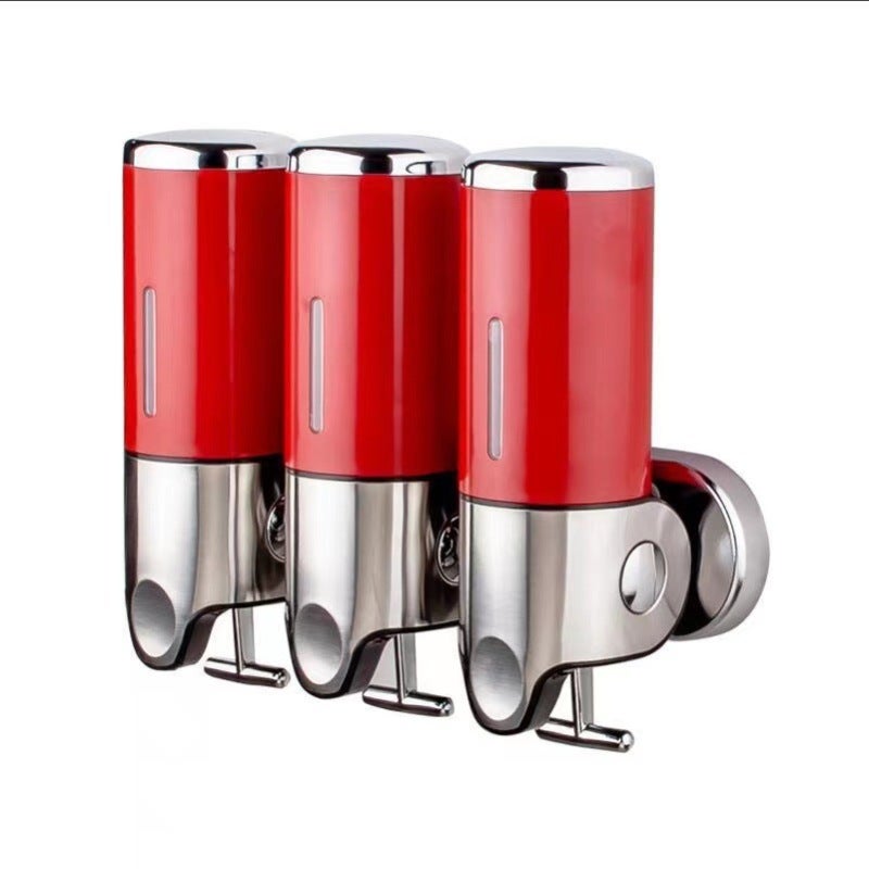 Hotel Soap Dispenser 500ml Single Cylinder Wall-Mounted Manual Lever - Sleek Silver Finish for Hotel Bathroom Space-Saving - Image 4