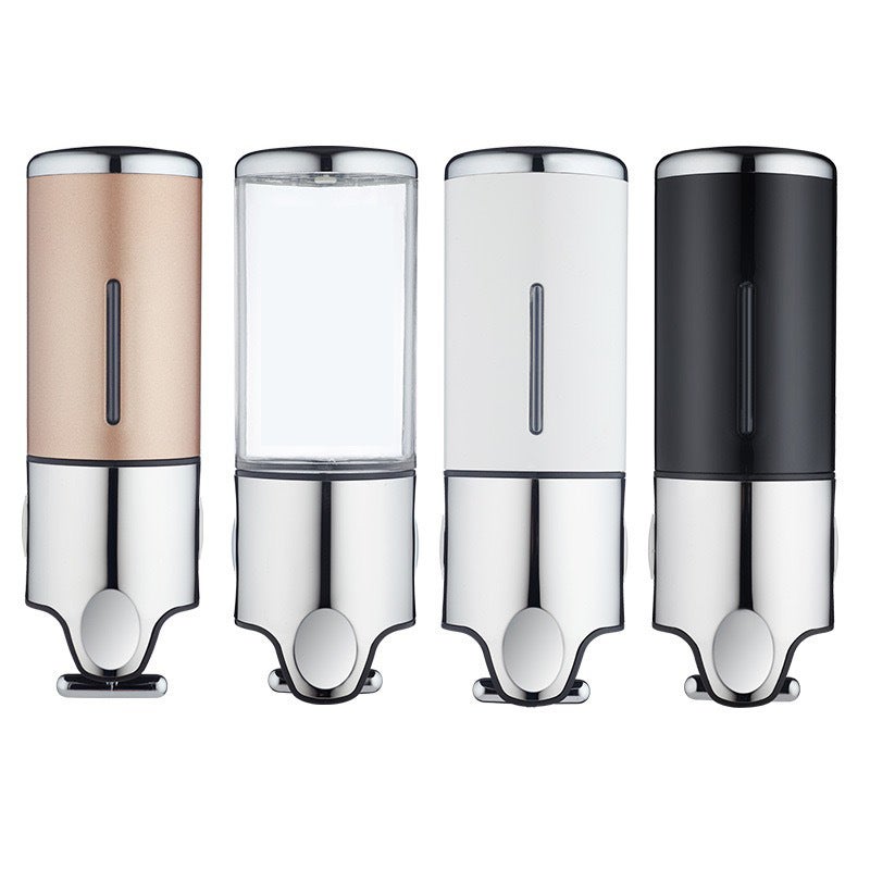 Hotel Soap Dispenser 500ml Single Cylinder Wall-Mounted Manual Lever - Sleek Silver Finish for Hotel Bathroom Space-Saving - Image 2