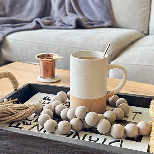 Mora 12oz Ceramic Tea Cup with Infuser, Spoon, Lid - Microwave & Dishwasher Safe - Image 5