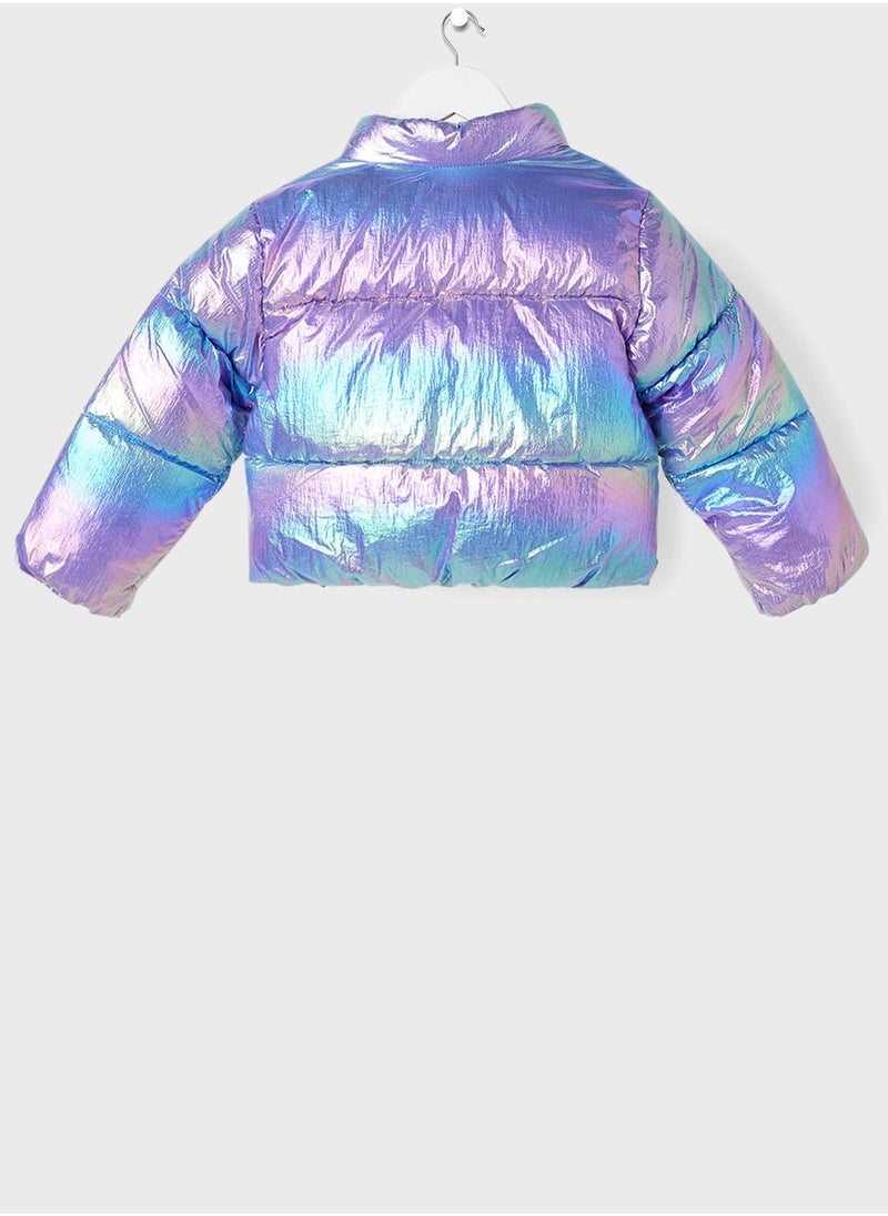 ONLY - Kids Iridescent Puffer Jacket - Image 1