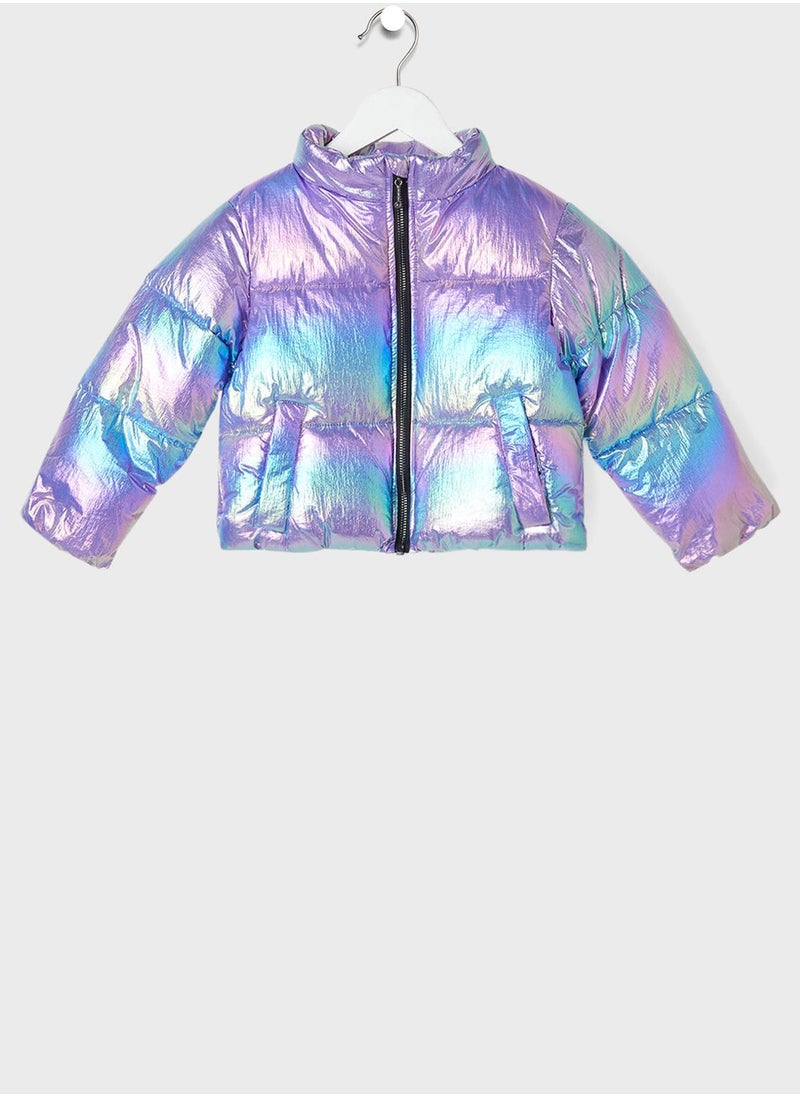 ONLY - Kids Iridescent Puffer Jacket - Image 1