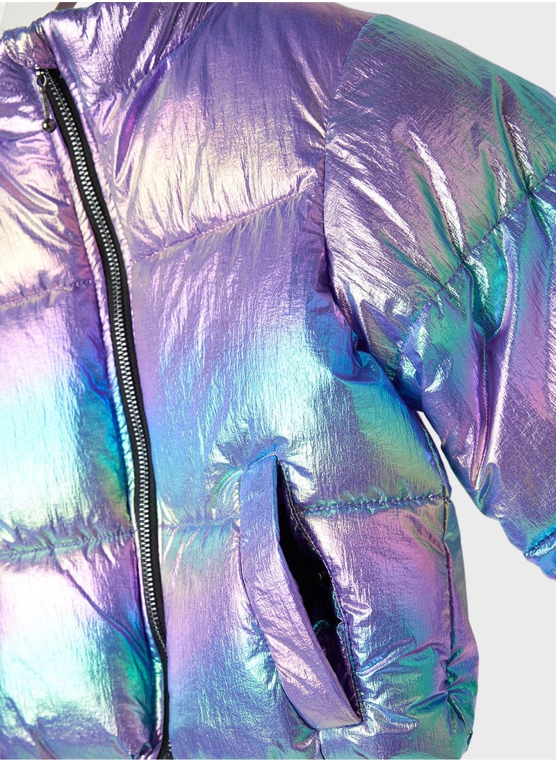 ONLY - Kids Iridescent Puffer Jacket - Image 1