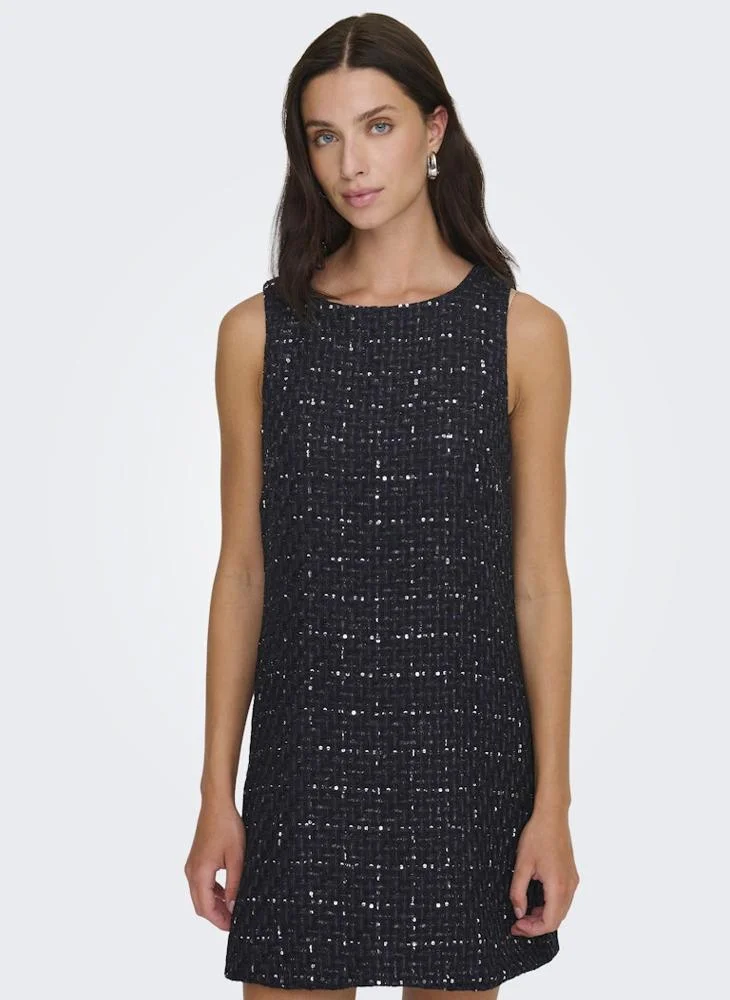 ONLY Onlicy Sequin Detail Sleeveles Mini Dress
