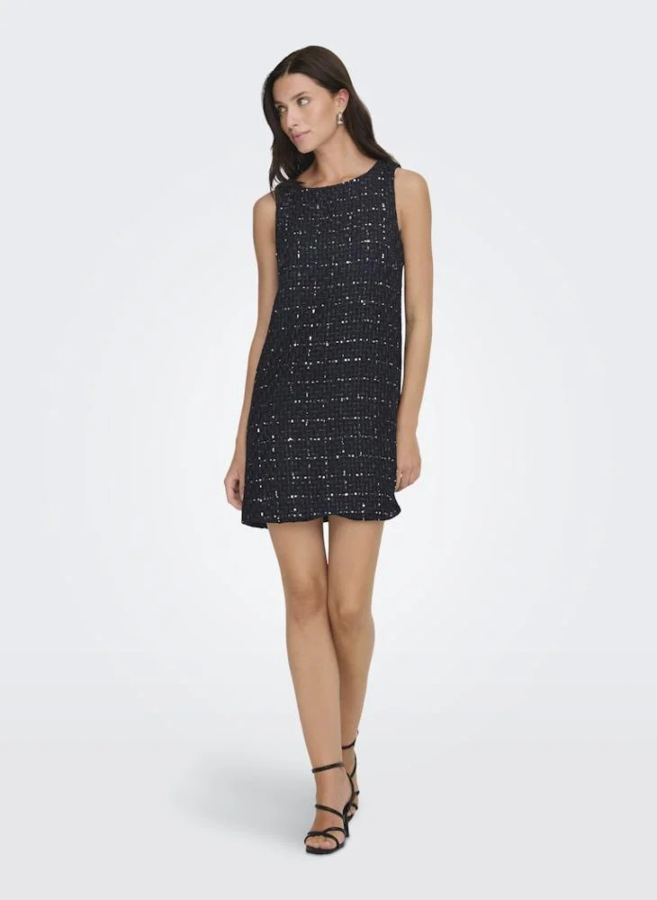 ONLY  Onlicy Sequin Detail Sleeveles Mini Dress for Women | Best Price UAE