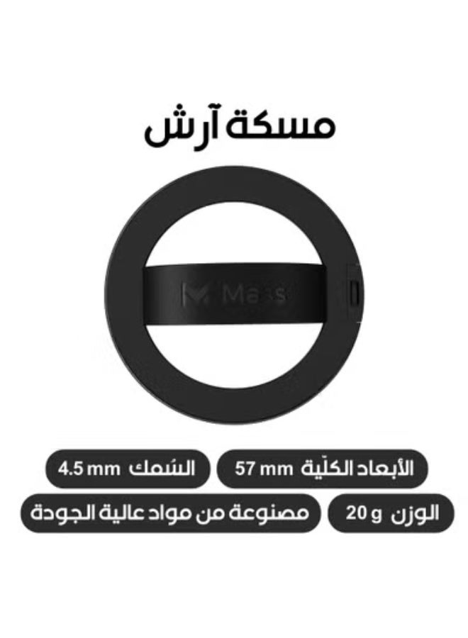 ماس مسكة Arch ماج سيف مع ستاند من ماس أسود - Image 4