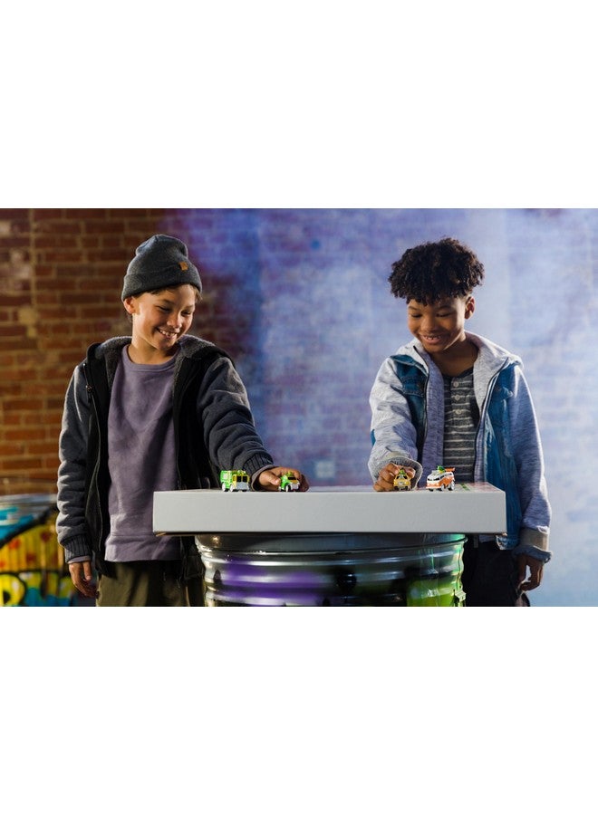 Teenage Mutant Ninja Turtles لعبة سلاحف النينجا المراهقين، مجموعة 1:64 من دمى الصدفة مع كيسي جونز، أبريل، سبليتر وشريدر، إصدار كلاسيكي لشخصيات سلاحف النينجا للأطفال، أعمار 3 سنوات فما فوق - Image 2